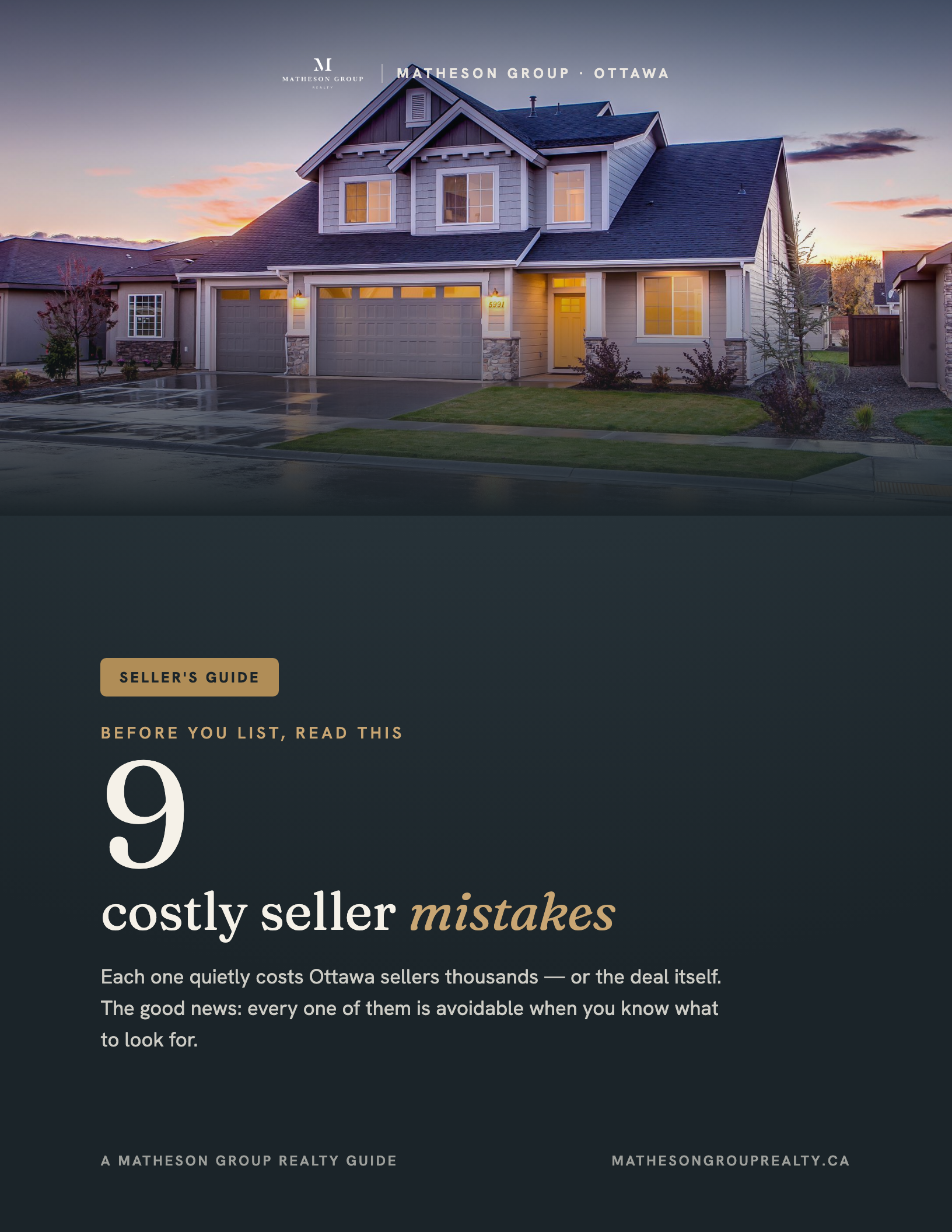 9 Costly Seller Mistakes report